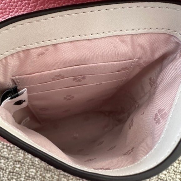 KATE SPADE Bradley North/South Leather Phone Crossbody-Rococo Pink - NWT - Picture 8 of 8